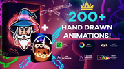 Ultimate 200+ Animation Wizard Mega Pack